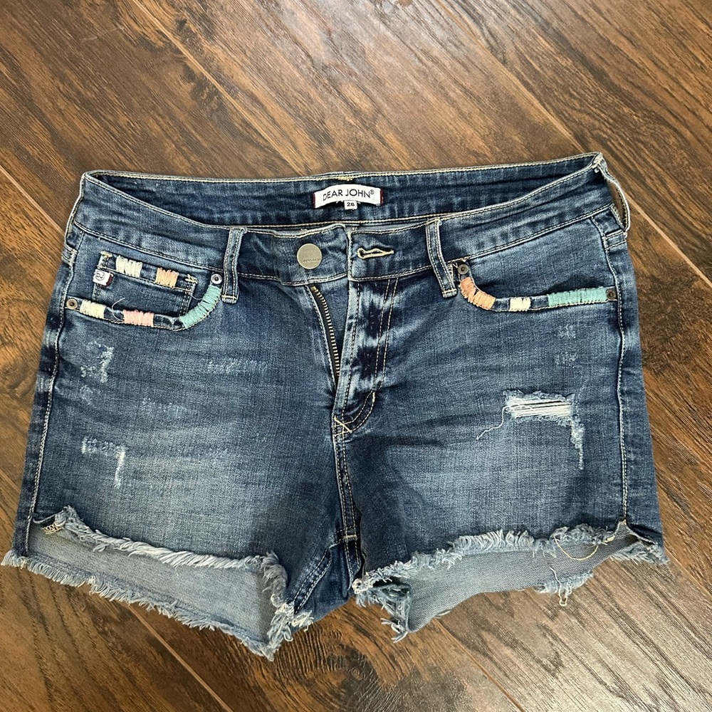 Women dear John denim shorts size 26 v good condition fits size s and m